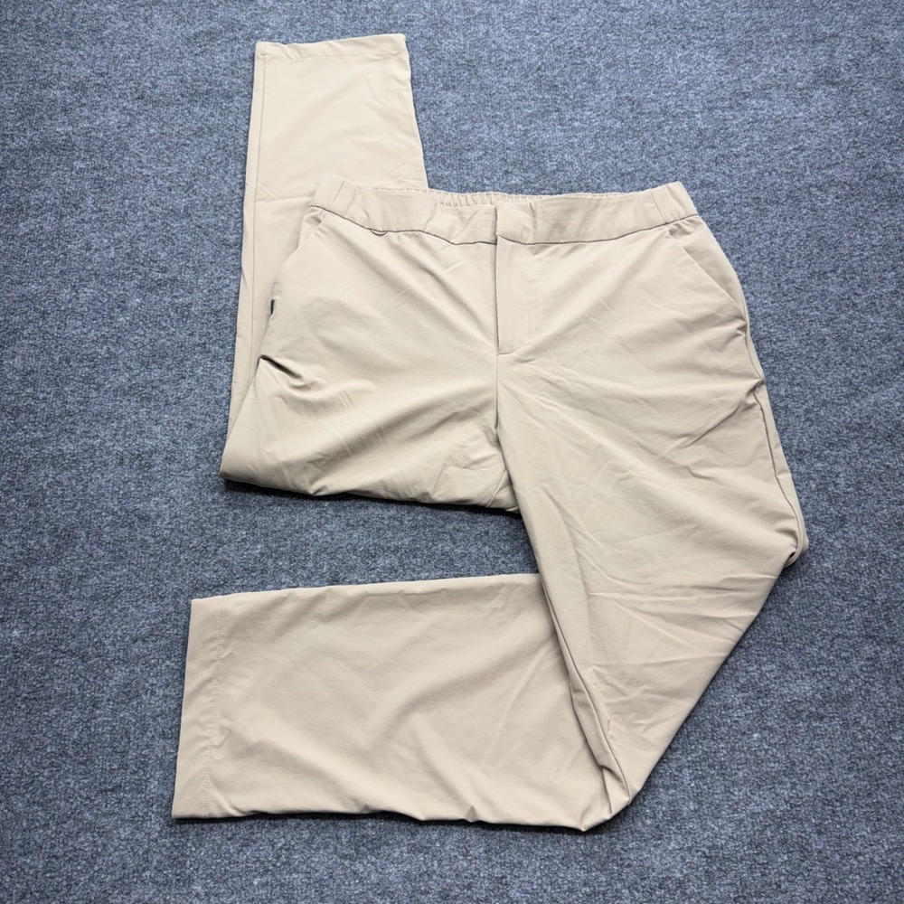 Figs Pro Mens Scrub Pants Tan Khaki Straight Leg Stretch W23WW2005 Large
